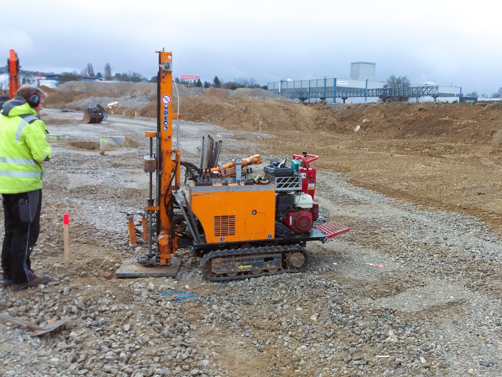 Kleinbohrraupe für Feldprüfungen und Probenahmen