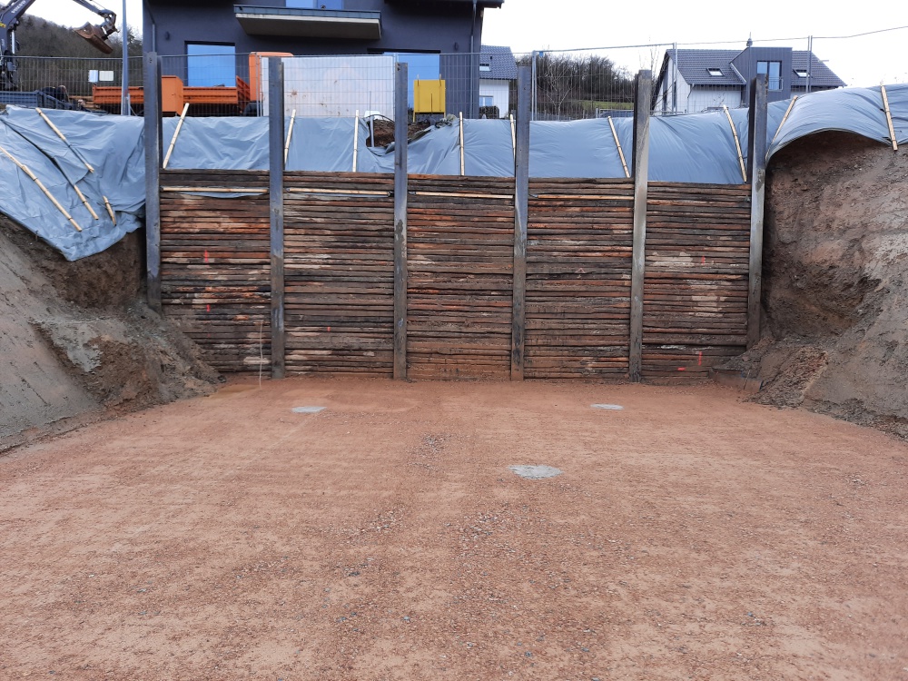 Abnahme einer Baugrube