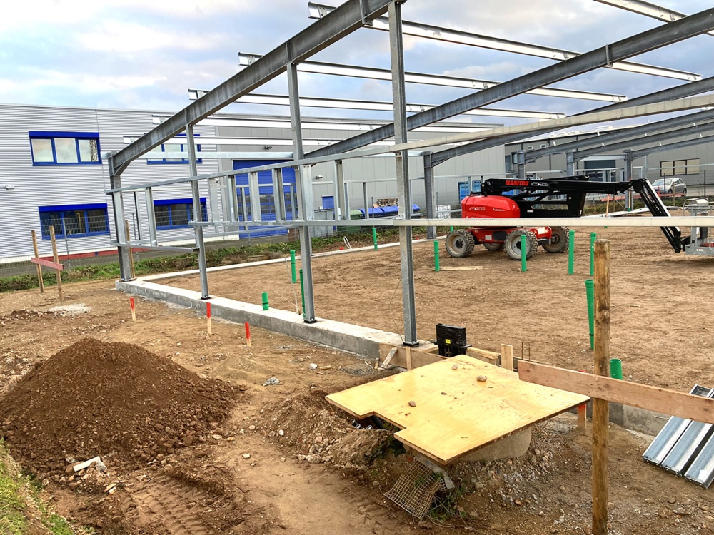 Neubau unserer Laborhalle